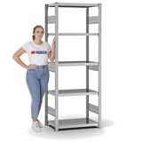 thumbnail of PROREGAL Fachbodenregal Stecksystem | Grundregal | HxBxT 200x75x40cm | 5 Ebenen | Fachlast 315 kg | Beidseitig nutzbar | Verzinkt