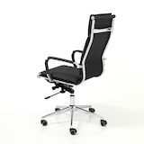 thumbnail of Oreste Luchetta poltrona da ufficio PALY BLACK in pelle sintetica H.110 x L.57 x P.66 cm Nera