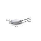 thumbnail of Koekenpan met lage uitlopende rand, 1 handvat, 99% zuiver aluminium, Ø 40 cm, hoogte 6, constante dikte tussen 2,5 en 4 mm. Ballarini