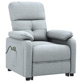 thumbnail of vidaXL Massagesessel Elektrisch Hellgrau Stoff