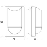 thumbnail of Bewegungsmelder IS 2180-2 weiß, Passiv Infrarot, 2 m optimale Montagehöhe, 180 ° Erfassungswinkel, IP54
