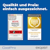 thumbnail of Exquisit Glastürkühlschrank, 280l Getränkekühlschrank mit LED, Umluft, 5 verstellbare Ablagen, CoolPro, GKS260-GT-431D schwarz