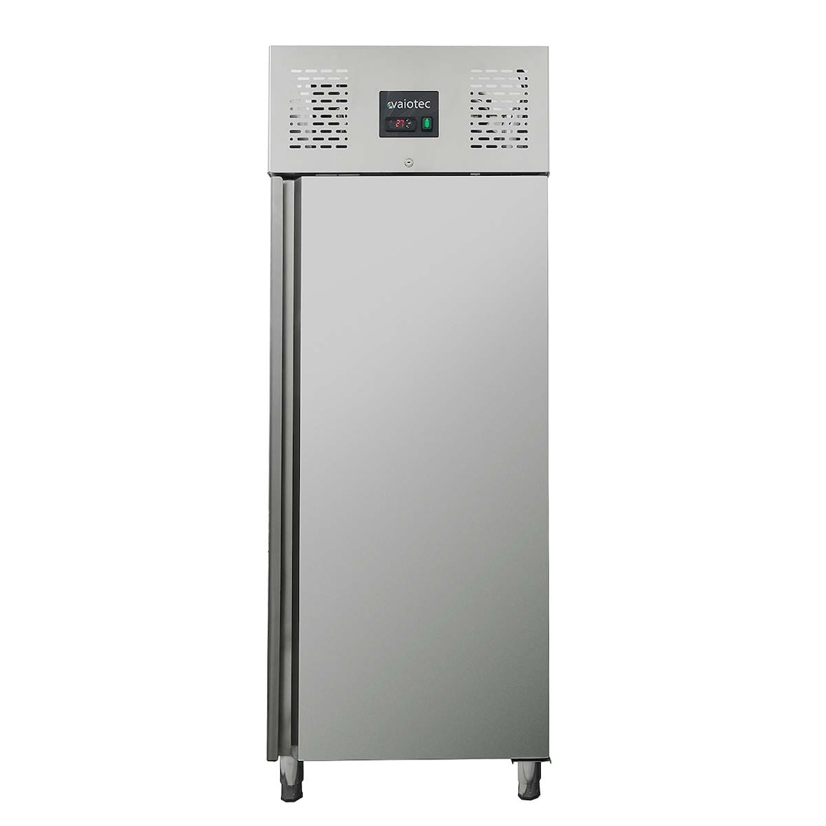 Frigorífico profissional de 1 porta, aço inoxidável, refrigeração a ar, GN2/1, 210 x 74 x 83 cm, com fechadura, 650L, EASYLINE 10001 Vaiotec