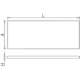 thumbnail of FRICOSMOS-Glattes Regal für Bücherregal 1400x400x1,5 mm.