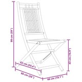 thumbnail of vidaXL Gartenstühle 4 Stk. Klappbar 46x66x99 cm Bambus