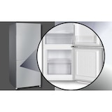 thumbnail of PKM Kühlgefrierkombination KHKG117ES 117 Liter Nutzinhalt, Silber, Nur 39 dB