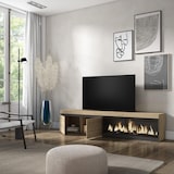 thumbnail of Mueble TV, Televisión, 210, Para TV hasta 80", Chimenea eléctrica XXL, Roble _414_29