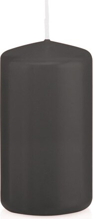 Wiedemann Kerzen Stumpenkerzen Grau Ø 38 x 80 mm, 24 Stück, 12 Brenndauer