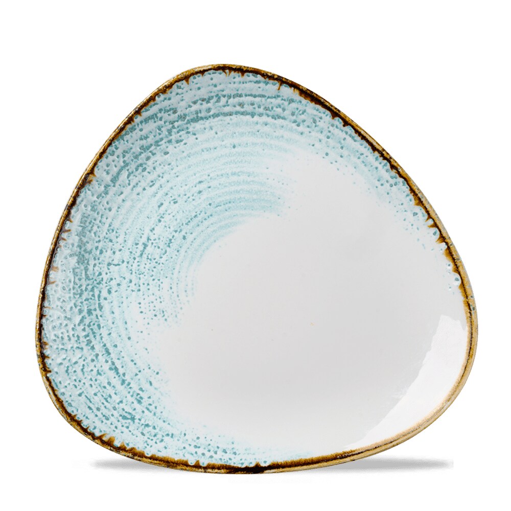 Churchill Homespun Accents Aquamarine Homespun Accents Jasper Grey Teller Dreieckig 26.5cm