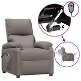 thumbnail of vidaXL Massagesessel Elektrisch Taupe Stoff
