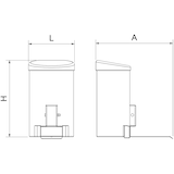 thumbnail of Dosificador de jabón de codo 1 lt
