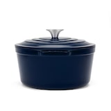 thumbnail of La Fonderie 1890 ronde braadpan ALMA25 van geëmailleerd gietijzer, diameter 25 cm, inhoud 4,7 L, marineblauw