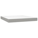 thumbnail of vidaXL Boxspringbett mit Matratze & LED Hellgrau 180x200 cm Stoff