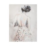 thumbnail of Tableau Toile murale peinte Femme avec relief 58 x 78 cm