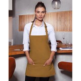 thumbnail of Short Bib Apron Basic with Buckle and Pocket: One Size / Mustard