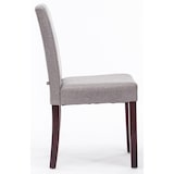 thumbnail of Lot de 6 Chaises de salle à manger Ina Tissu avec pieds en Bois Gris clair/Cappuccino