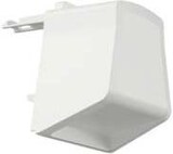 Ein weißer Eckverbinder für eine Lampe.