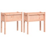 thumbnail of vidaXL Plantenbakken met poten 2 st massief douglashout