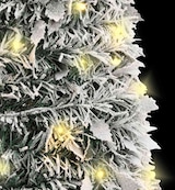 thumbnail of vidaXL Pop-Up-Weihnachtsbaum Künstlich Beschneit 200 LEDs 210 cm