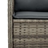 thumbnail of vidaXL 5-tlg. Garten-Lounge-Set mit Kissen Grau Poly Rattan