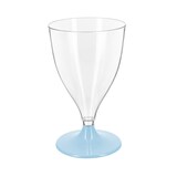 thumbnail of MONOUSO - Copa Reutilizable Durable PS Pie Azul Vino 200ml 2P (48 Uds)