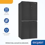 thumbnail of Exquisit Multidoor MD425-150-040C inoxlook-az | No Frost | Nutzinhalt: 421 L | Temperaturregelung | Alarm