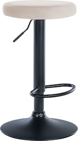 thumbnail of Barhocker Ponte Samt-Bezug creme/schwarz