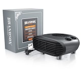 thumbnail of Brandson Heizlüfter 2000W, 2 Leistungsstufen, Thermostat, energiesparend, leise, Überhitzungsschutz, automatische Abschaltung, Grau