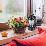 thumbnail of Relaxdays Sturmlaterne LED, retro Sturmlampe als Fensterdeko oder elektrische Gartenlaterne, batteriebetrieben, schwarz