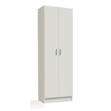 thumbnail of Armadio Armadietto Multiuso A Colonna 2 Ante Battenti E 8 Ripiani Alphabet Salvaspazio Ideale Per Ingresso Camera Da Letto 59 x 37 x 180 Cm Bianco