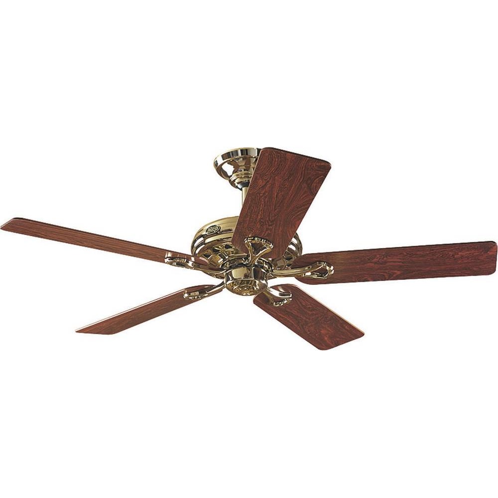 Hunter Savoy MP Deckenventilator  (Ø) 132 cm Flügelfarbe: Rosenholz Gehäusefarbe (Details): Messing