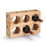 thumbnail of Weinregal "Stripes", für 6 Flaschen, Gummibaum