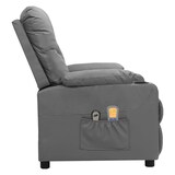 thumbnail of vidaXL Massagesessel Elektrisch Grau Kunstleder