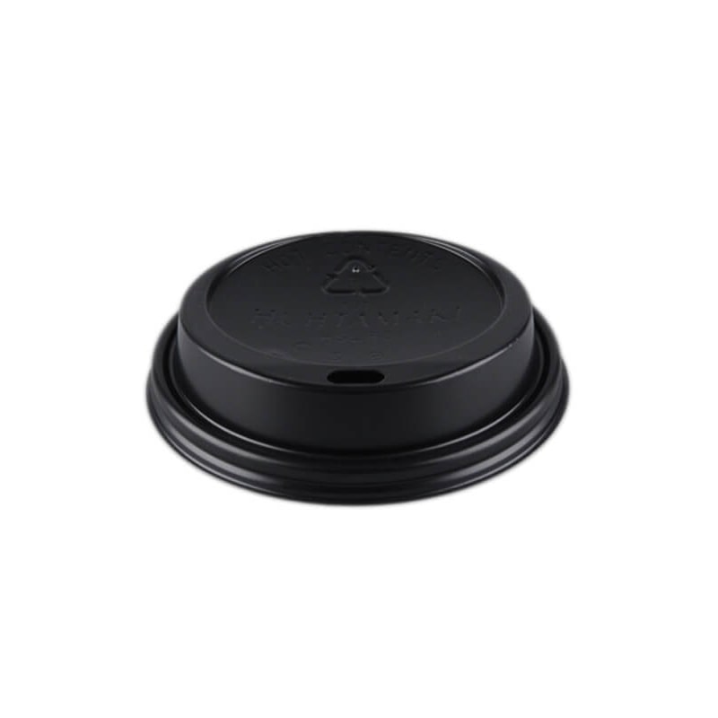 1000x Deckel mit Trinkschnauze, PS, schwarz, für 80,0mm