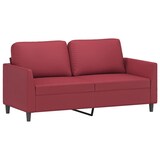 thumbnail of vidaXL 2-Sitzer-Sofa Weinrot 140 cm Kunstleder