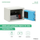 thumbnail of ARREGUI BLUE 650100B Cofre com código, fácil de utilizar, cofre eletrónico com teclado para casa, 17 x 23 x 17 x 17 cm, 3 L, Branco