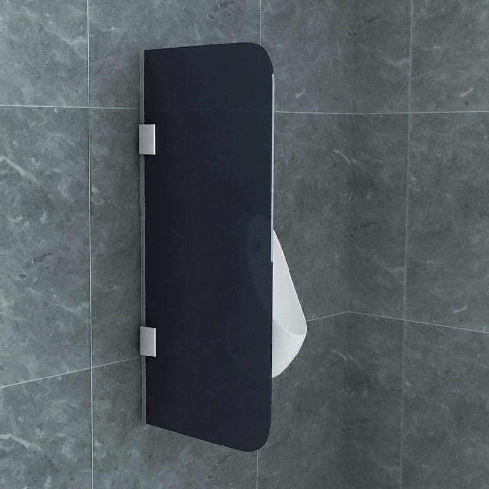 Aloni Glas Trennwand Urinal Schamwand Rauchglas 900x400 8mm