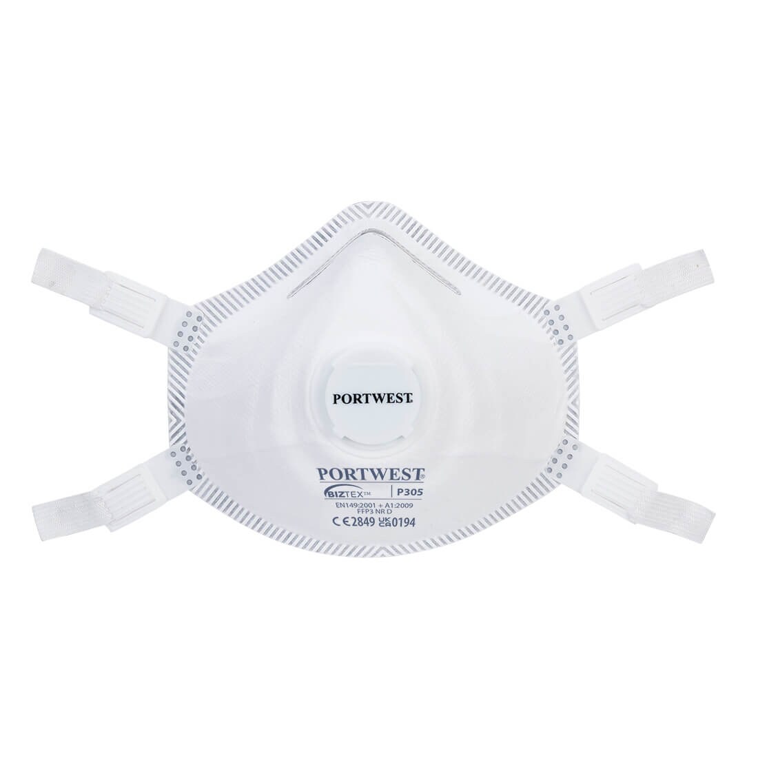 Portwest - Masques jetables respiratoires haut de gamme FFP3 (Pack de 5) #ffffff Taille Unique
