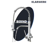 thumbnail of Bernd | Grifo Estera filtrante cromada brillante de 3 vías gastronomía de ósmosis de acero inoxidable para cocina | para restaurante giratorio 360°