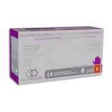 thumbnail of Guantes nitrilo azul para examen, cocina, limpieza, sanitario, peluquería.  5 gr.  sin polvo. 100 uds. Ambidiestro, categoría III, NEWMARK Talla S