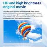 thumbnail of Mini Videoprojecteur 4K Portable Batterie Intégrée 300 Pouces Android WiFi HDMI YONIS