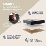 thumbnail of CASARIA® Faltbarer Sitzhocker mit Stauraum 2er Set Kunstleder Schwarz