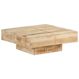 thumbnail of Table basse 80x80x28 cm Bois de manguier massif Modèle Apex Panorama Stella