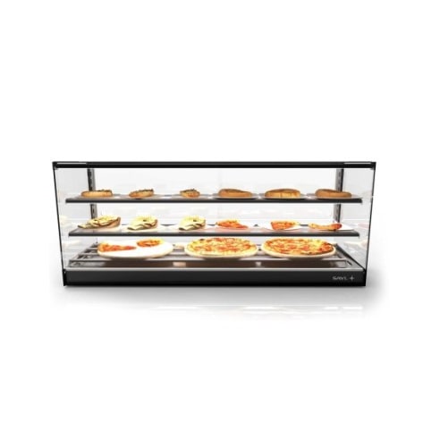 Vitrine chauffante LOGIC TRIPLE - Chaleur sèche - 3 niveaux - 1190 mm - CLO26S-2 | Sayl Barcelona