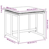 thumbnail of vidaXL Gartenhocker mit Kissen 4 Stk. Schwarz Poly Rattan
