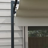 thumbnail of Outsunny pérgola 3x4 m gazebo cenador de jardín con techo retráctil de poliéster y 12 orificios de drenaje pérgola para patio terraza exterior