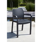 thumbnail of Allibert by KETER - Bella - lot de 6 fauteuils de jardin - en résine aspect rotin tressé - gris graphite ALLIBERT by KETER