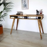 thumbnail of Ócrea Massivholz-Schreibtisch mit 4 sehr stabilen Beinen XXL- 100 x 50 Cm