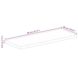 thumbnail of vidaXL Tafelblad rechthoekig 80x60x3,8 cm massief acaciahout