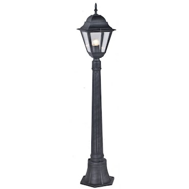Lampione grigio ghisa da giardino con 1 luce altezza cm 110h per arredo giardino